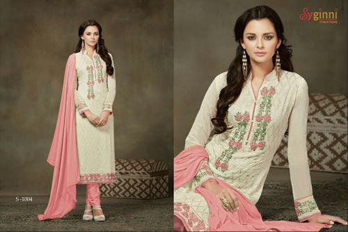 Georgette Buy Designer Churidar Suit