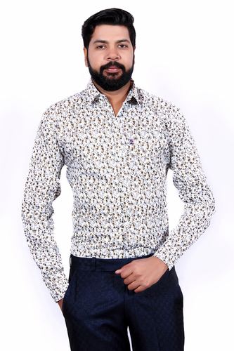 Cotton Poplin Shirt - Sizes L, M, XL | No Fade, Washable, Full Sleeves, Youthful Style