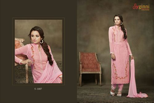 Full Sleeves Buy Georgette Churidar Suit