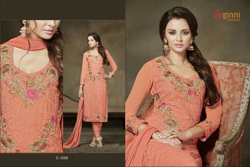 Georgette Shop Embroidered Suit Online