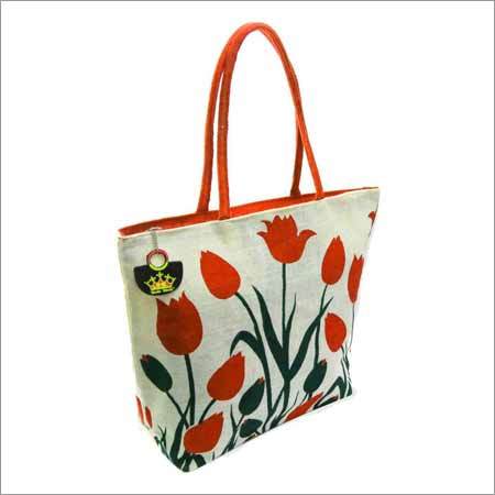 Printed Jute Shopping Bags