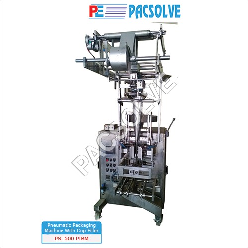Pneumatic Packaging Machine With Cup Filler.