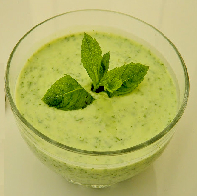 Half Plate Pudina Raita