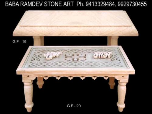 Stone garden table