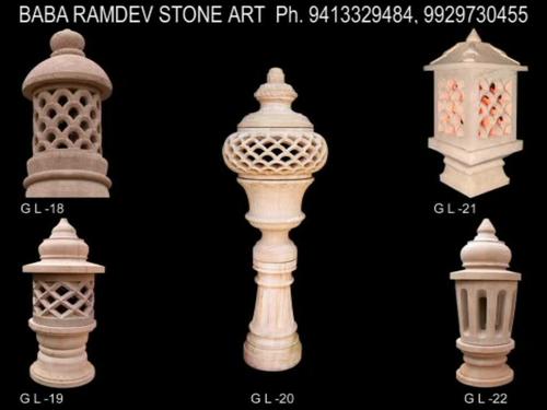 Stone garden lamps