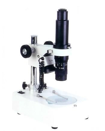 Single Tube Zoom Microscope With Illuminated Bas