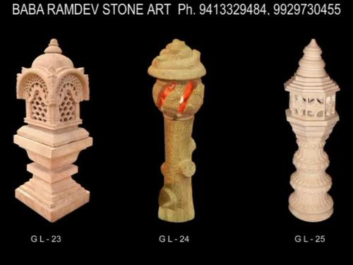 Stone garden lamps