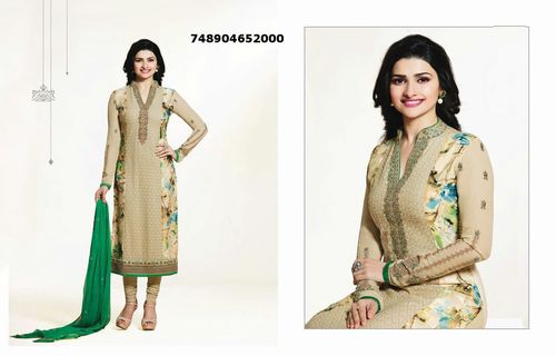 Georgette With Embroidery and Print