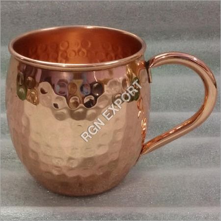 Solid Copper Hammered Moscow Mule Mug