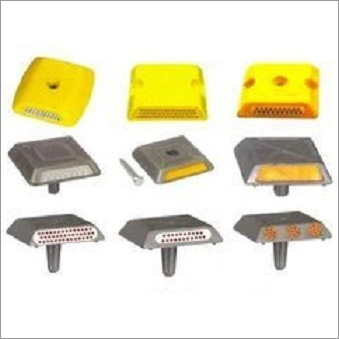 Grey And Yellow Aluminium Road Stud