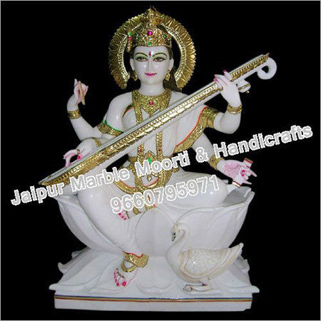 Marble Devi Saraswati Statue