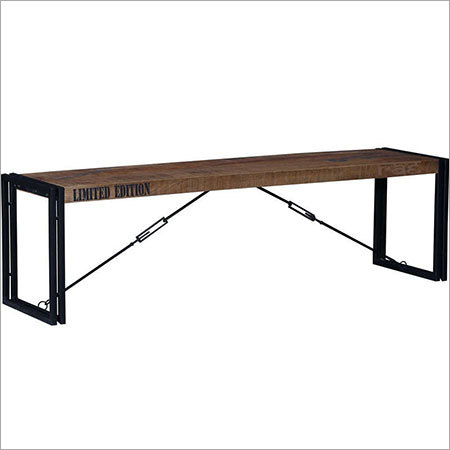 Wooden Bench - Wood and Metal, Varied Sizes, Brown | Durable Wood, Stylish Design, Easy Assembly, Sturdy Frame