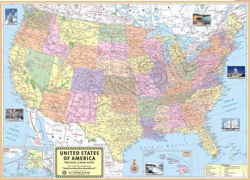 U.S.A Political Map