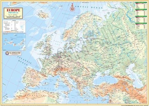 Europe Physical Map