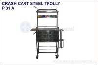 Crash Cart Steel Trolly