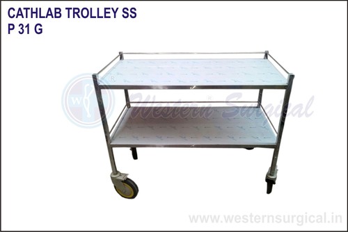 Stainsteel Cathlab Trolley Ss