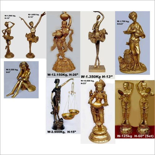 Brass Lady Statues