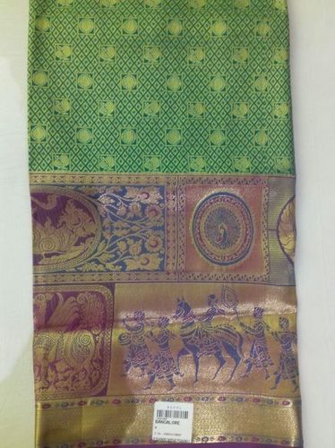 Green Bangalore Silk Saree
