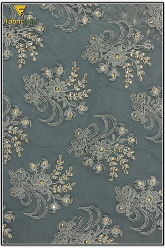 Hand Work Embroidery Fabric (953)