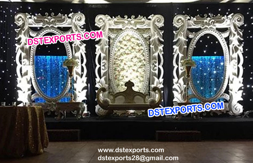 Asian Wedding Night Stage Panels