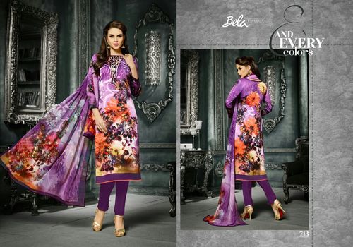Purple Shop Digital Print Work Suits Online