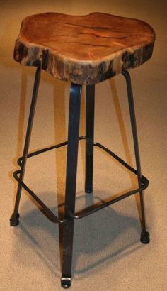 Modern Bar Stool - Reclaimed Wood Design, Sturdy Build, Attractive Appearance, Easy to Clean, Fine Finish