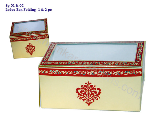 Folding Ladoo Box Fancy Designer Look