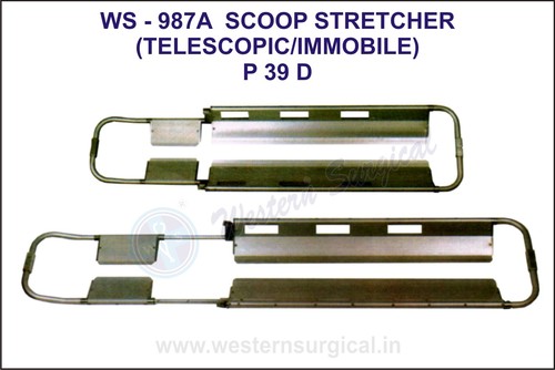 Scoop stretcher (Telescopic/immobile By WESTERN SURGICAL