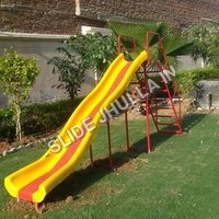 Playground Slide - Ms Structure, 6/9/12 Feet Size, Yellow And Red Colors | Safety Edges, Softly Rounded, Attractive Design For Ages 3-15