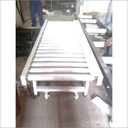 White Powered Roller Conveyors