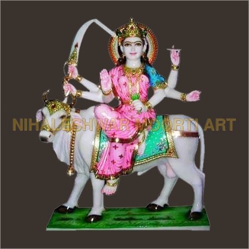 Durga Mata Marble Statue