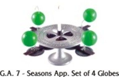 Seasons App. Set of 4 Globes Model