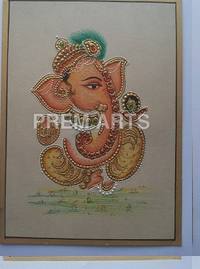 Morden Ganesh Painting On Paper Medium: Water Color