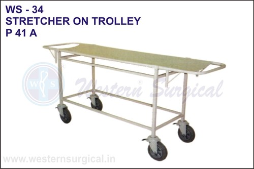 Stainsteel Stretcher On Trolley