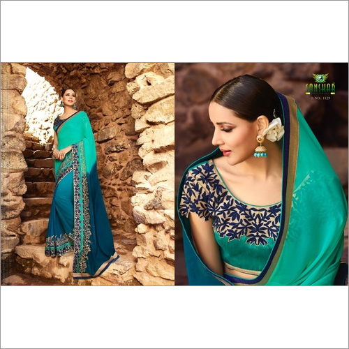 Beautiful embroidered Saree