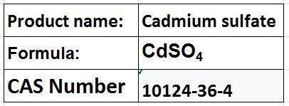 Cadmium sulfate