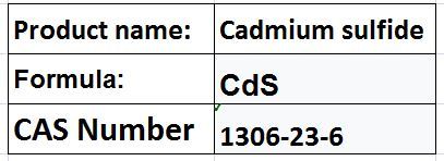 Cadmium Sulfide - Yellow Solid CAS 1306-23-6 | High Purity Chemical Stability Wide Applications