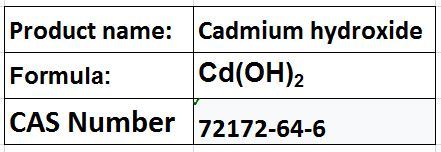 Cadmium hydroxide