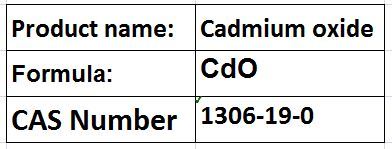 Cadmium Oxide - Brown/Red Cubic Crystals N-Type Semiconductor High Purity Versatile Applications