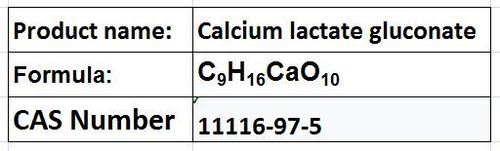 Calcium lactate gluconate