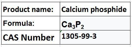 Calcium Phosphide - Red-Brown Crystalline Powder, Ca3P2, CAS 1305-99-3 | Rodenticide, Incendiary, Reactive Chemical, Hazard Class 4.3