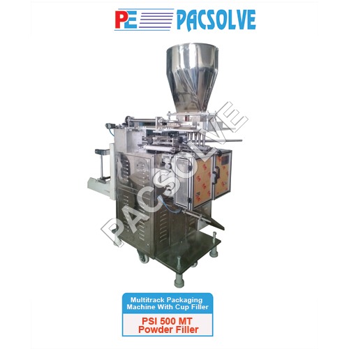 Multitrack Packaging Machine With Cup Filler