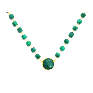 Dyed Emerald Necklace