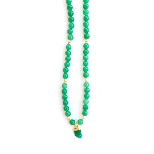 Green Onyx Party Wear Necklace Gender: Unisex