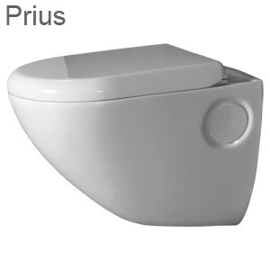 White Prius Wall Hung
