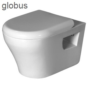 Globus Wall Hung - Ceramic, One Piece, Round Shape | Easy to Fix, Durable, Ideal for Hotels and Homes, Low Maintenance