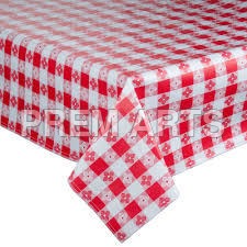 Cotton Table Cover - Cotton, For Table Use, Red Color | Ideal for Home and Restaurant Settings, Enhances Dining Experience