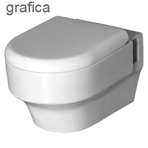 White Grafica Wall Hung