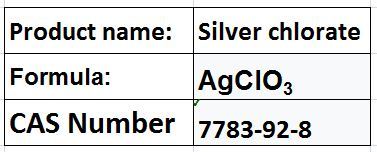 Silver chlorate