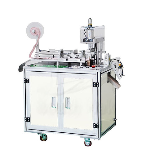 White Ultrasonic Hook And Eye Tape Cutting Machine